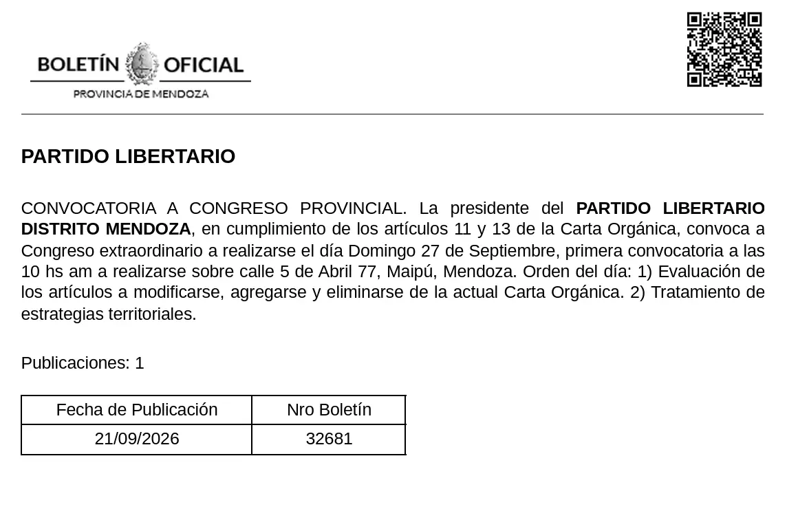 Congreso extraordinario